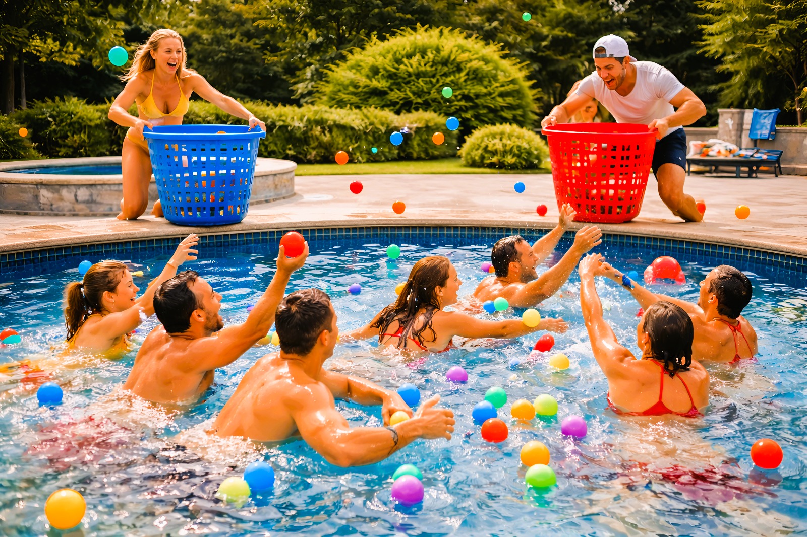 აუზის ჩელენჯი - ფოტო გალერეიდან