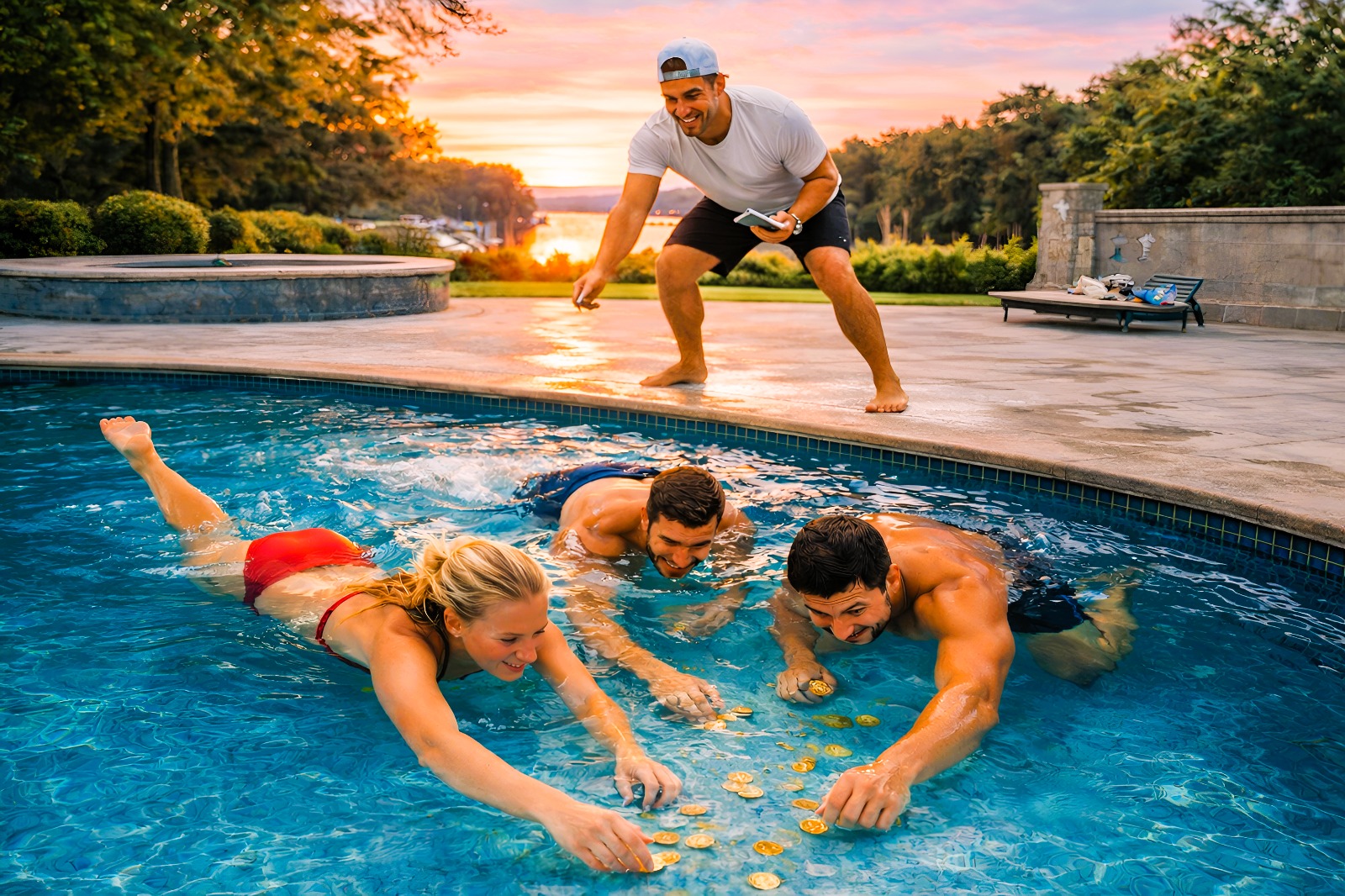 აუზის ჩელენჯი - ფოტო გალერეიდან