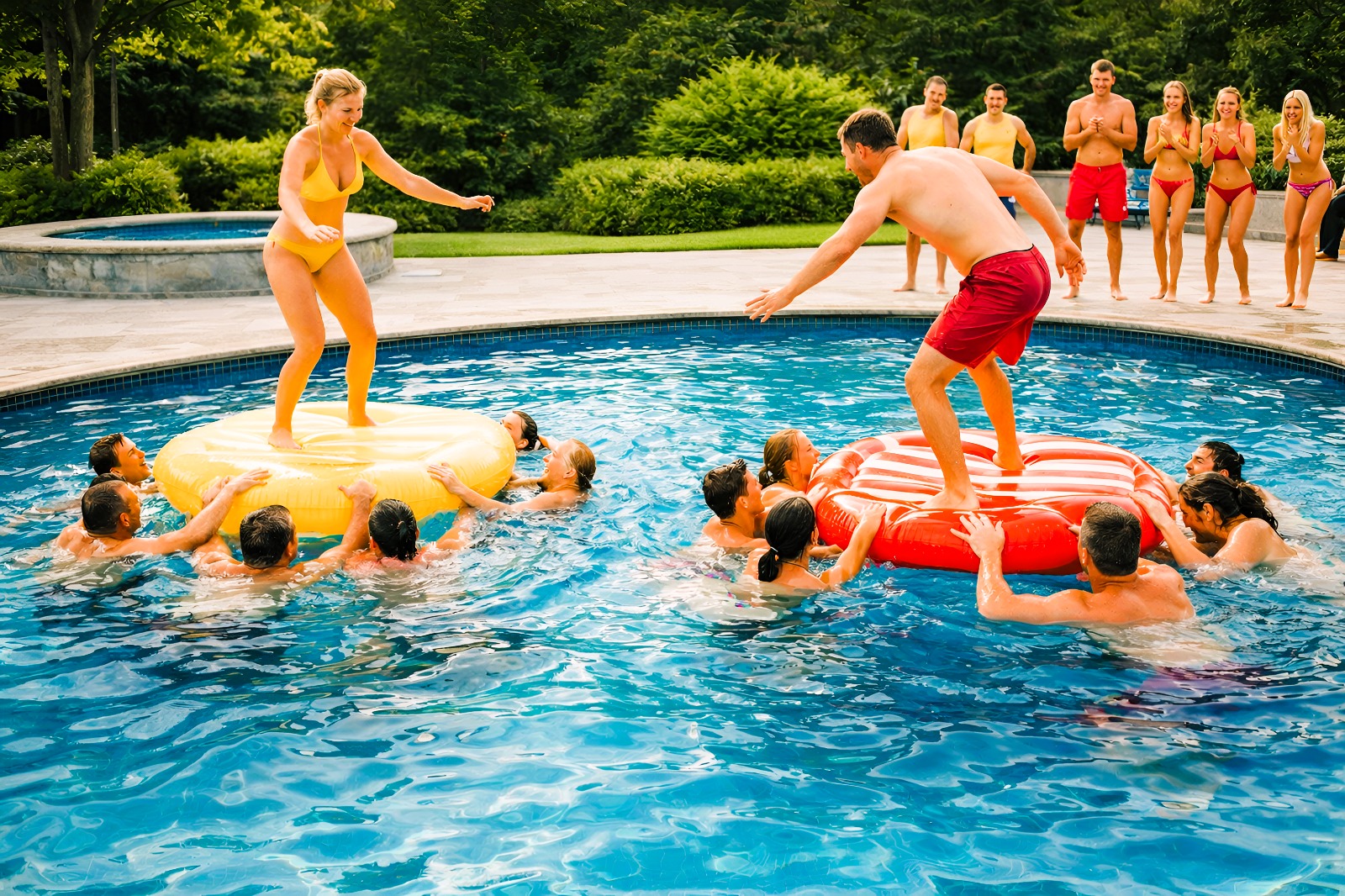 აუზის ჩელენჯი - ფოტო გალერეიდან