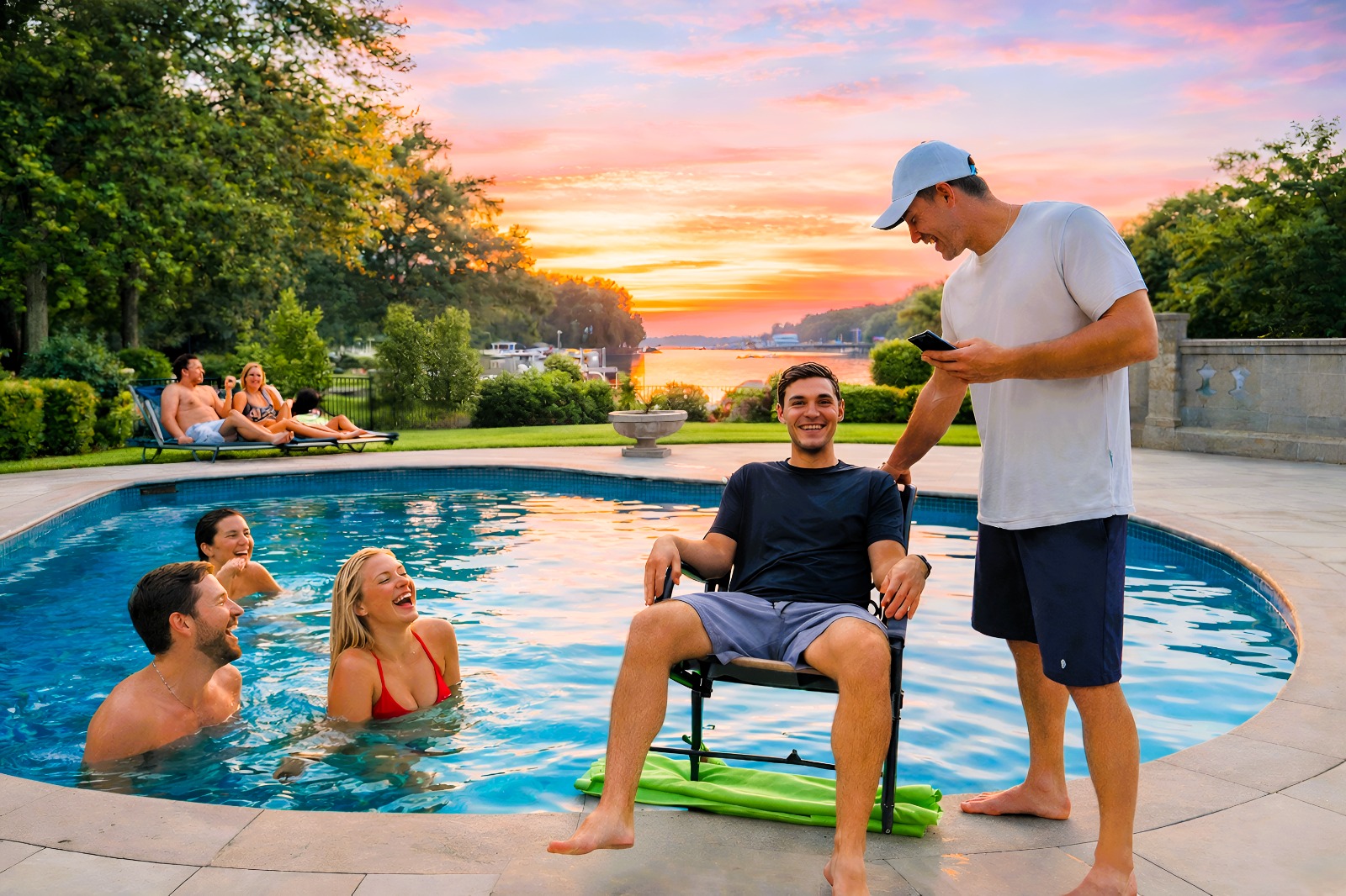 აუზის ჩელენჯი - ფოტო გალერეიდან